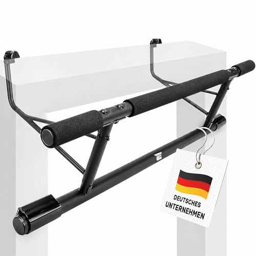 EVERLEVEN [NEU] Klimmzugstange Türrahmen ohne Schrauben Fitness Stange I Pull Klimmzugstange Tür Reckstange [7-22 cm] Pull Up Bar Trainingsstange [geschütztes Design]