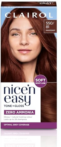 Clairol Nice'n Easy Tone+Gloss Semi Permanent Hair Dye - 550/81 Mahogany