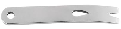 Laroal Stainless Mini Pry Bar Multifunctional Crank Crowbar Tool Pocket Travel Tool Keychain Accessories for Camping Picnic Outing Small Multi Tool for Outdoor Activities