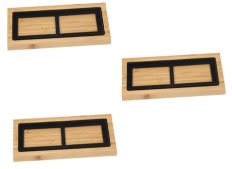 Mikikit 3sets Whetstone Storage Holder for Sharpening Stone Base Home Whetstone Holder for Knife Sharpener Tool Turning Accessories