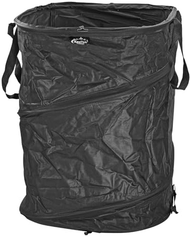KesTek Profi Pop Up Gartensack 175L – eckiger Gartenabfallsack, Laubsack, Grünschnittsack, selbstaufstellend, wasserabweisend & stabil – 3 Griffe, faltbar & platzsparend, ideal für Garten & Terrasse