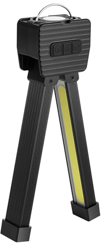 flintronic 1200mAh Gym Pose Lamp, Laddningsbar LED-ficklampa, Bärbar Magnet LED-ficklampa, med 7 Ljusstyrkegrader och 4 Lägen, IPX4 Vattentät ficklampa, för Fitness, Camping, Kontor