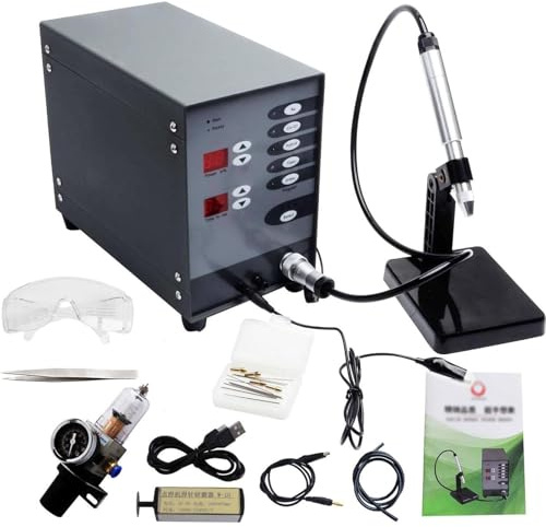 ZXINXIN Saldatrice Automatica a Punti CNC, saldatrice per Gioielli Saldatrice ad Arco ad Argon a impulsi per Riparazione di Occhiali, Gioielli, Riparazione di Gioielli, Pezzi in Oro e Hardware