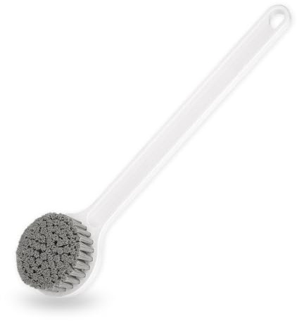 New Upgrade Shower Brush with Soft Nylon Bristles, Long Handle Shower Bath Brush, Back Scrubber for Shower, Body Exfoliator for Wet or Dry Brushing