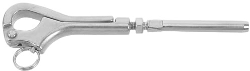 ANDRESLAD Gancho de Liberación Rápida para Barco 6mm Acero Inoxidable Marino, Grillete Giratorio Resistente para Seguridad Náutica y Herrajes para Aparejos de Cubierta