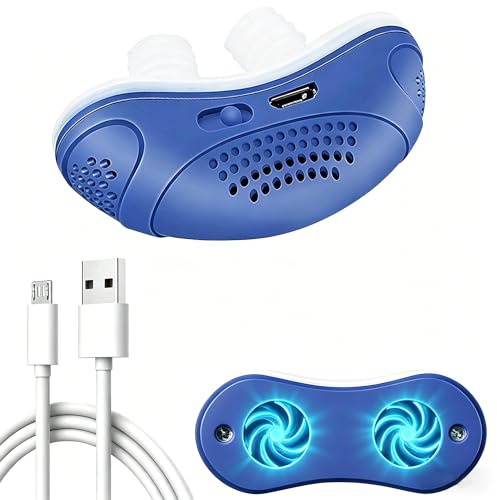 2026 Upgrade Anti Snoring Device for Men & Women – Electric Snore Stopper, Snoring Relief, Sleep Apnea Alternative, Natural Sleep Aid for Better Breathing, Fits All Nose Shapes