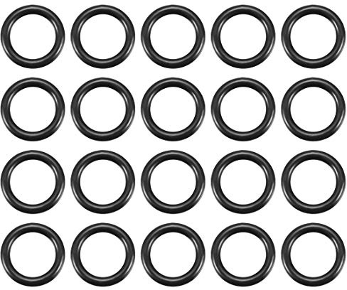 sourcing map Pack mit 20 Nitrilkautschuk O-ring 12mm Außendmr. 2mm Breite | metrische Dichtung, 8mm Innendmr.