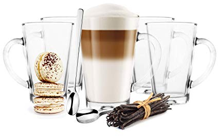 6 verres à latte macchiato 300 ml avec anse verres à café verres à boire