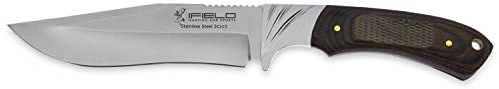iFIELD EL29009 Multifunzionale escursionismo, caccia e sopravvivenza coltello per l'esterno, in acciaio inox 3Cr13 con decorare resistenza maniglia