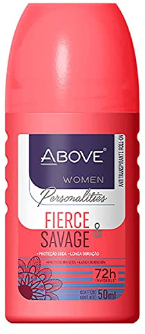 ABOVE Roll-On Personalities, Fierce and Savage, 1.7 oz - Deodorant for Women - 72-Hour Protection - Floral Fragrance - Dry Touch - No Stain Deodorant
