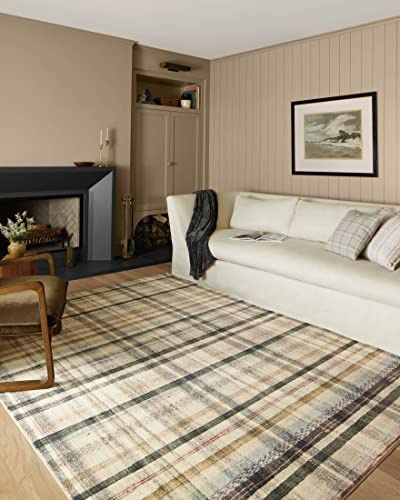 Loloi Chris Loves Julia Humphrey Collection HUM-02 Ivory/Multi 5'-0'' x 7'-0'' .38 Pile Height, Area Rug feat. CloudPile