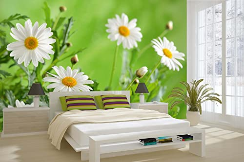 Vlies Fototapete KLEINE ROSA BLÜTEN 375 x 250 cm (inkl. Kleister) - Vlies Tapete, Wandtapete, Wandbilder - Tapete für Wohnzimmer Schlafzimmer, Büro, Küche - Montagefertig