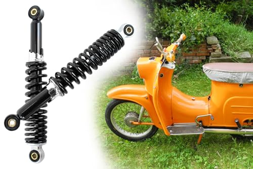 Satz Sport Stoßdämpfer, Federbeine 240mm M8 hydraulisch, 5-fach verstellbar, Simson KR51 Schwalbe, SR4-1 Spatz, SR4-2 Star, SR4-3 Sperber, SR4-4 Habicht, Schwarz