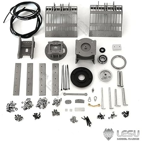LESU Metall Greifer für 1/14 RC Aoue Et35 Hydraulischen RC Bagger, Bagger Greifer, Erwachsene, Unisex
