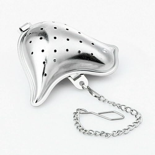 ARA CHOICE Bird Shaped Stainless Steel Loose Tea Infuser Mesh Herbal Leaf Strainer Filter Diffuser Creative Filter Tea Ball Spoon Herb Plate Spice Bird Chain