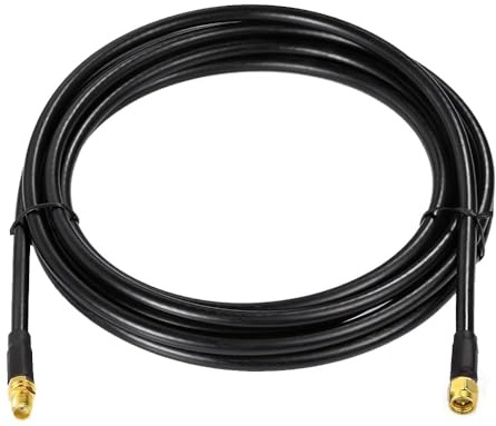 Bingfu SMA Kabel 3 m SMA Stecker auf Buchse verlustarm ALSR240 Kabel | Antennenverlängerungskabel für 4G LTE Router, Gateway, Modem, Mobilfunkgeräte, SDR-Dongle und Empfänger