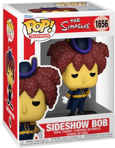Funko Pop! TV: The Simpsons - Sideshow Bob | Merchandising Oficial de Cartoon/Animation - Figura de Vinilo Coleccionable para Decoración - Regalo Friki de Cumpleaños
