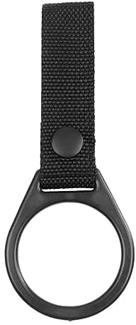 Taschenlampenhalter aus Leder, D-Zellen-Taschenlampen-Halter, Taschenlampenhalter mit Karabiner, Nylon-Gurtband, Taschenlampen-Clip und Taschenlampen-Halter, Karabinerschnalle