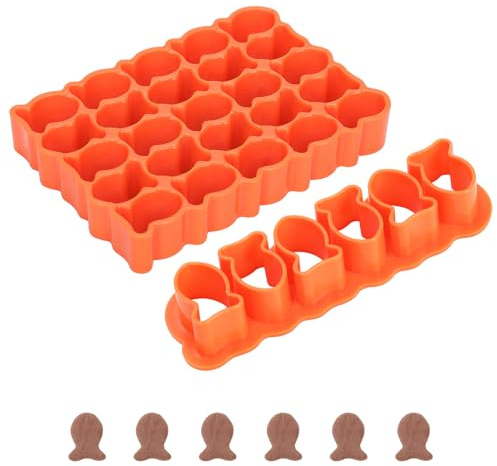 2pcs Mini Goldfish Cookie Cutters, 0.8in 1 in Goldfish Cracker Cutter Cute Fun DIY Gold Fish Shaped Foods Cutter Molds For baking Sea Animal Cookie Cutters Fish Biscuit Cutters Goldfish Shaped Maker