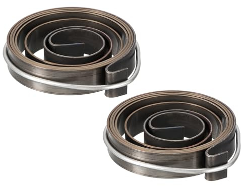 QUARKZMAN 2pz Molla Finitura Nera Chimica Lunghezza Espansa 1100 mm | Diametro 45 x 10 x 0, 8 mm, Molla Ritorno Mandrino Pressa Trapano, Montaggio a Spirale, per Pressa Trapano, Acciaio per Molle