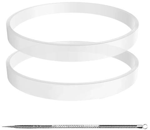 2er-Pack Gummi Ersatzdichtungen Dichtungen Weiß O-Ring für Nutri Ninja Mixer Auto iQ BN495EU BN750EU BN800EU CB100EU CB350EU TB301EU TB401EU BL450EU BL492EU (Φ10cm)