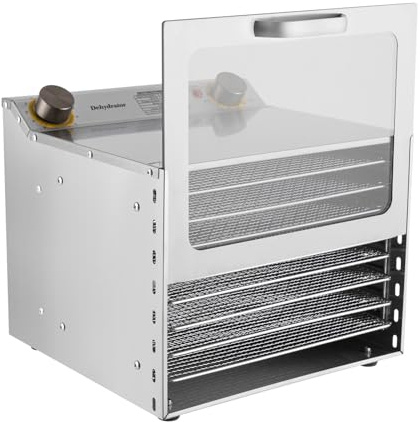 Disidratatore,6/8/16 piani disidratatore per alimenti per la casa a 6 piani in acciaio inox essiccatore disidratatore essiccatore per frutta disidratatore 30-90℃ (A10-8 livello)