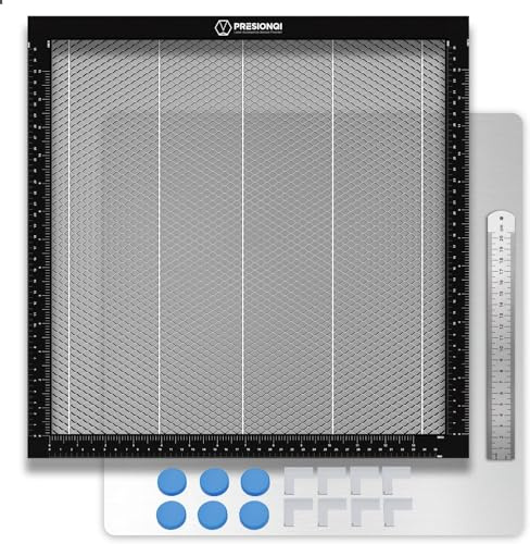 PRESIONQI 500x500mm Laser Honeycomb Bed, Laser Honeycomb Work Table for Laser Engraver Cutter, Anti-Burn Desktop Protection, Fit CO2 Diode Laser Engraving Machine