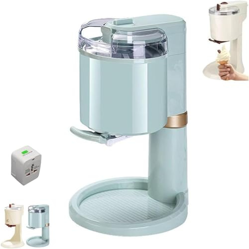 Gaufrier Appareil à Cornets de Glace Professionnel Machine à cornets de glace molle 1 L, préparation rapide en 10 minutes, pour la maison, les bars et les cafés