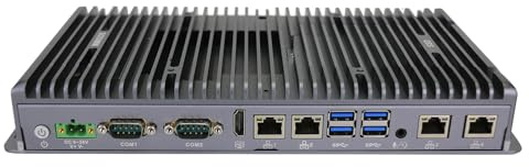 ANDAQI Fanless Mini PC, Industrial Computer, IPC, Windows 11 or Linux Ubuntu, I7 10710U 10810U, IX02, TPM2.0, 9-36V, Watchdog, WOL, 4G supported, 4 x LAN, 4 x COM, 32G RAM, 512G SSD