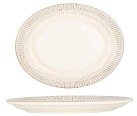 Bonna Placa de servicio - Galata - Porcelana - 20x15.6 cm - juego de 2