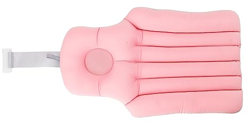 Hztyyier Cojín de Bañera para Adultos, con Soporte para el Cuello, Fácil de Limpiar y Almacenar, Ideal para el Día de San Valentín (Pink)