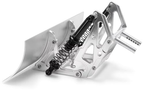 RC Auto Zubehör Kit Für Axial Für SCX10 II 90046 90047 90028 90027 Für TRX-4 1/10 Metall-Schneepflug Schaufel RC Crawler Car Modell Upgrade Teile