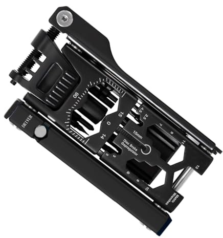 QINZITAO Biciclette Manutenzione Multitool 38 in 1 Bici Riparazione Chiave Tasca Multifunzionale Acciaio Biciclette Toolset Chiave Pieghevole