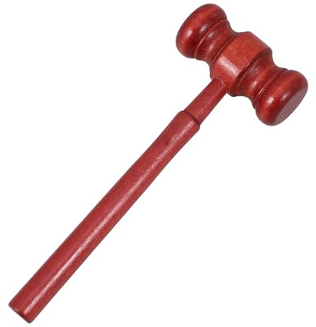 TOYANDONA Mini Wooden Judge Gavel for , Auction Hammer Role Play Courtroom Accessory, ’S Judge Costume Prop for Pretend Play and Dress Up