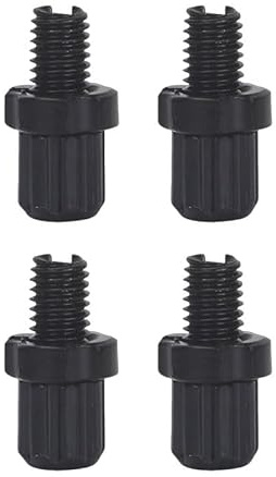 4 Stück Bremskabel-Einstellschrauben M7 M10, Einstellzylinder aus Aluminiumlegierung für Bremshebel von MTB und Rennrad (Silber & Schwarz)
