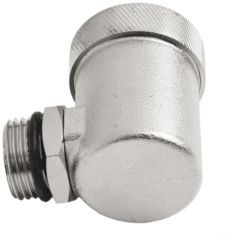 Automatic Air Vent Valve for Radiators, Brass G1/2 (DN15) Pressure Relief Vent with Rust-Resistant Coating, for HVAC & Heating System Air Bleed Valve