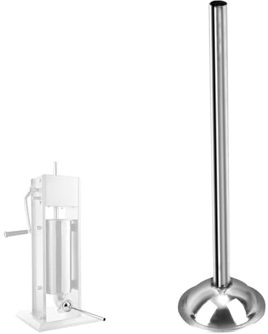 10mm/0.39in Stainless Steel Sausage Stuffing Tube, Durable Stuffing Funnel Compatible with Hakka Lem and Other Brands Manual Electric Sausage Stuffer Kit Parts