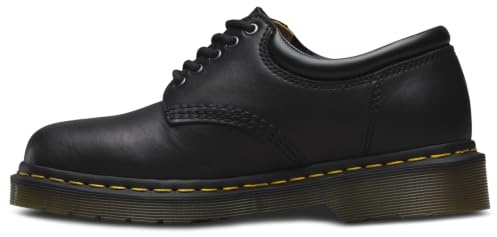 Dr. Martens 8053 5 Eye Padded Collar Shoe, Black Nappa, 7 Womens/6 Mens