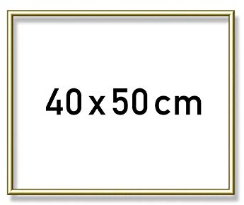 Schipper 605110710 Malen nach Zahlen, Alurahmen 40 x 50 cm, goldglänzend ohne Glas für Ihr Kunstwerk, einfache Selbstmontage