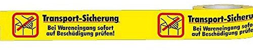 LEMAX® Warnband Transport-Sicherung,gelb/schwarz,Polypropylen,50mmx66m,6 Rollen/VE