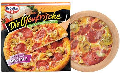 Tanner - Der kleine Kaufmann DEKO Dr. Oetker Ofenfrische Pizza (Kaufladenzubehör, Durchmesser 9 cm, scanbarer Artikel) 0905.7