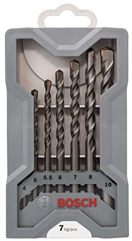 Bosch Professional 7-teiliges CYL-3 Betonbohrer Set (für Beton, 4/5/5,5/7/8/10 mm, Zubehör Schlagbohrmaschine) set