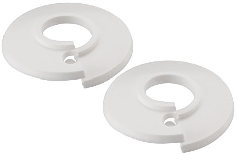 Rosette Cover 16 mm White Pack of 2