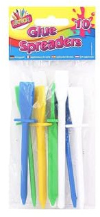 THE ART BOXARTBOX 5-Inch Coloured Glue Spreader (Pack of 10), 1072