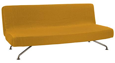 Martina Home tunez Sofabezug für Schlafsofa, Polyester Elastan Baumwolle, Senf, Clic Clac