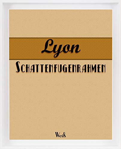 Homedeco-24 Lyon Schattenfugenrahmen 80x120 cm in Weiß ohne Verglasung ideal für Canvas Leinwand Bilder Farbwahl
