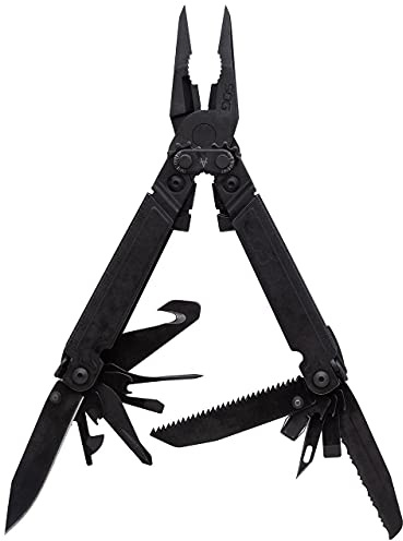 SOG PowerAccess Assist Full-Sized Well-Rounded Daily Use Multi-Tool | One-Handed Assisted Opening | 21 Tools, Black