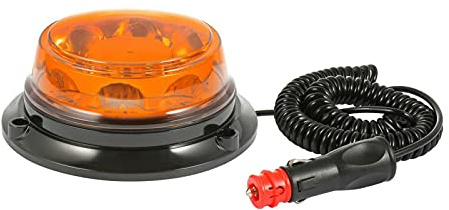 J/J Lampeggiante 8 LED Arancione Basso Girofaro 12v 24v Omologato 4 Modi