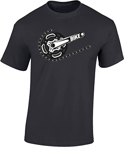 Baddery Fahrrad T-Shirt Herren - „One Man One Engine“ | MTB Mountainbike Shirt für Radfahrer