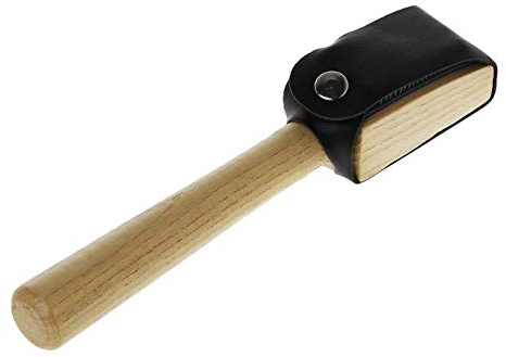 Apofly Black Leather & Suede Dance Shoe Brush with Stainless Steel & Wood Handle for Cleaning Shoes